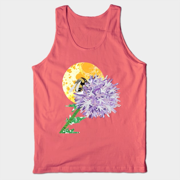 Bumble on the Allium Tank Top by MarbleCloud